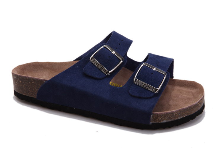 Birkenstock Arizona Navy Blue Suede Sandals - Trendy and Comfortable