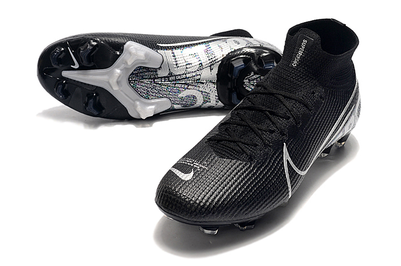 Nike Mercurial Superfly 7 Elite FG Cleat Black Metallic Cool Grey | Shop Now