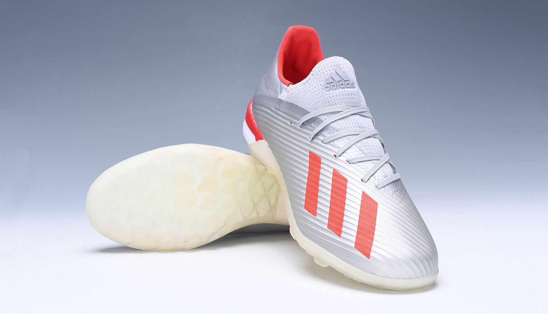 Adidas X 19.1 TF 302 Redirect Soccer Shoes - Silver Metallic Red G25752