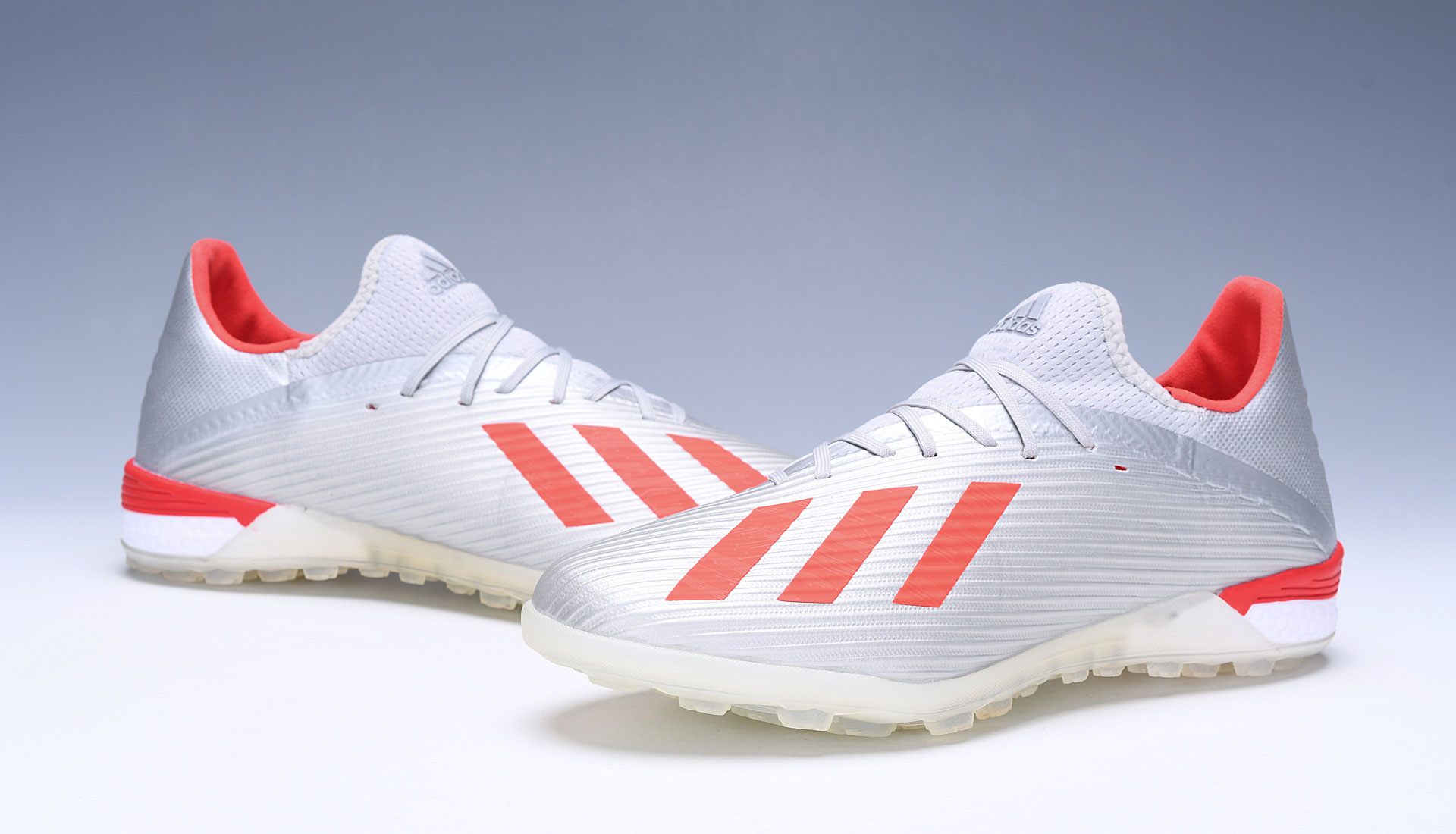 Adidas X 19.1 TF 302 Redirect Soccer Shoes - Silver Metallic Red G25752