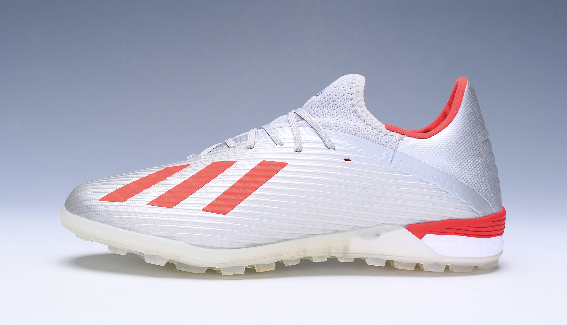 Adidas X 19.1 TF 302 Redirect Soccer Shoes - Silver Metallic Red G25752