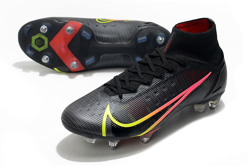Nike Superfly 8 Elite SG-Pro AC Black Red Yellow CV0960-090 | Top-level Performance and Style
