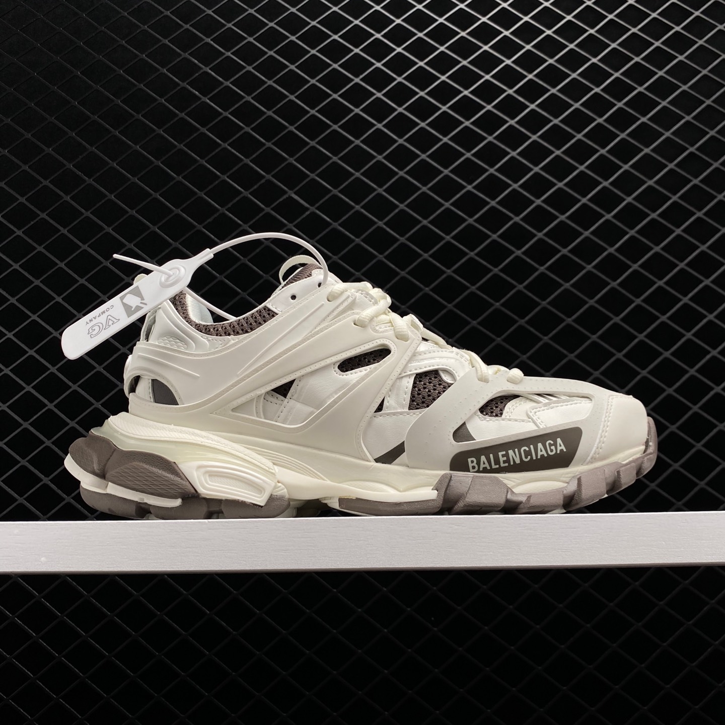 Balenciaga Black White Brown Track Sneakers: Sleek and Stylish Footwear