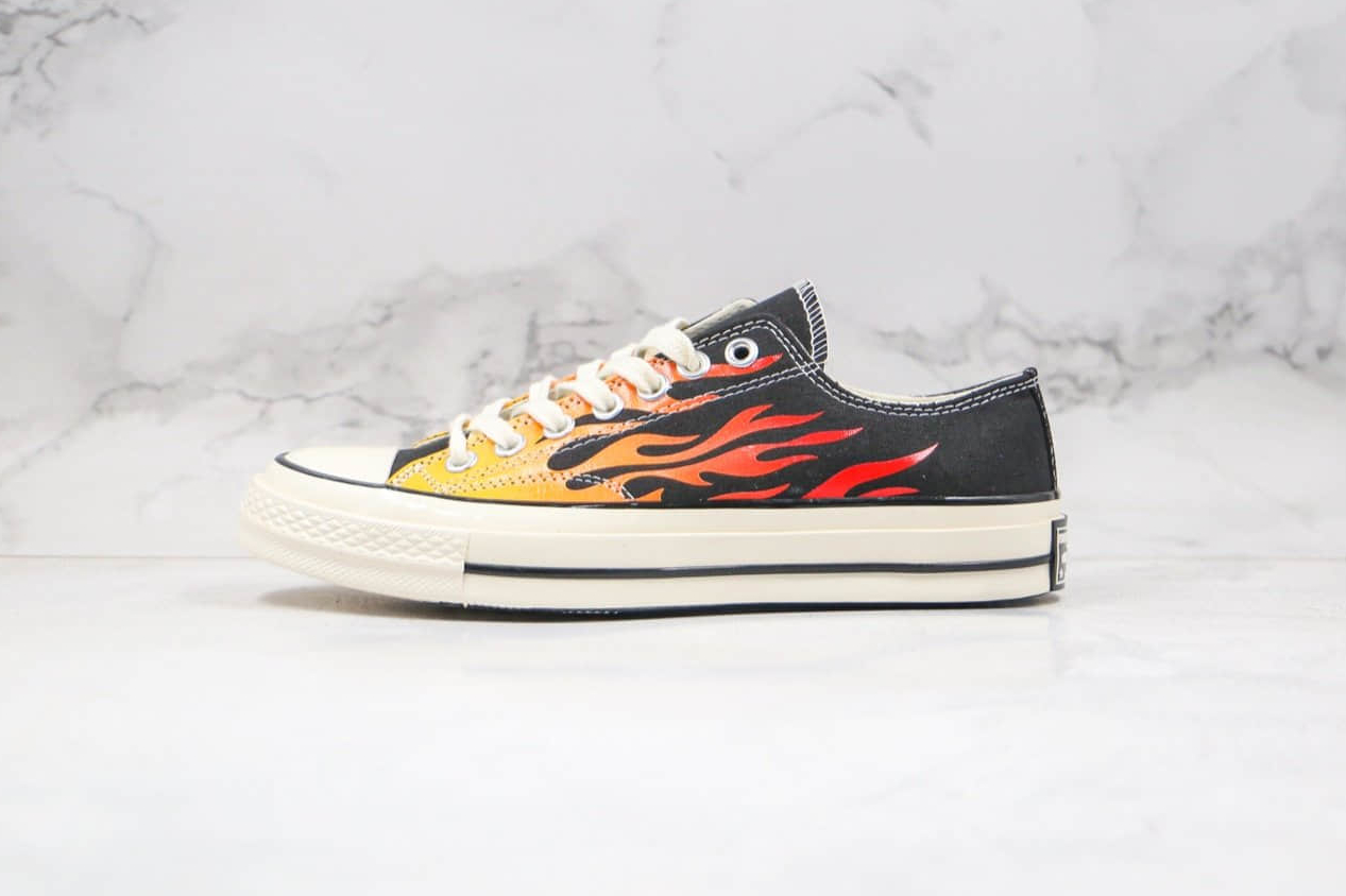 Converse Chuck 70 Low 'Archival Flame Print' - Retro Style with a Fiery Twist