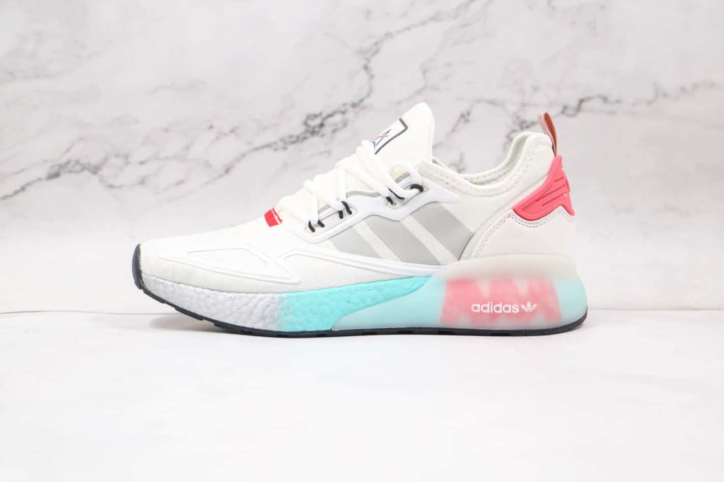 Adidas NASA x ZX 2K Boost 'White Hazy Rose' - Stylish Astronaut-Inspired Sneakers