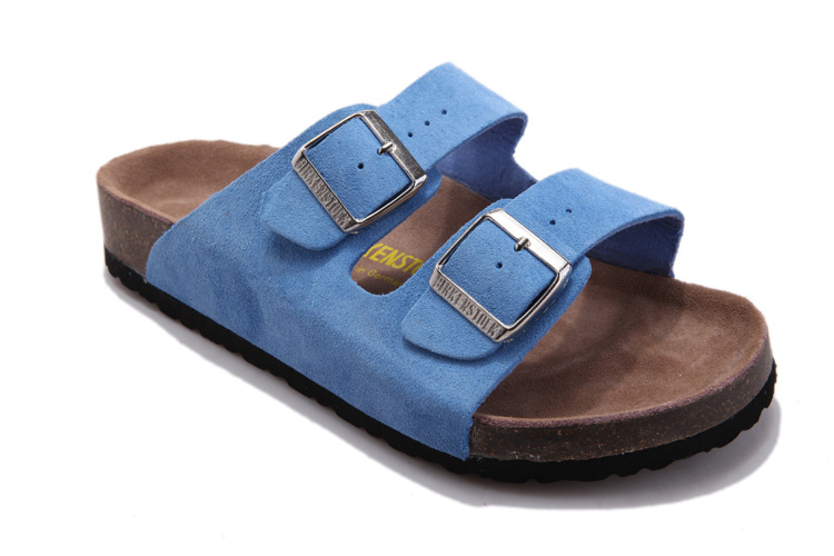 Birkenstock Arizona Baby Blue Suede Sandals | Comfortable & Stylish