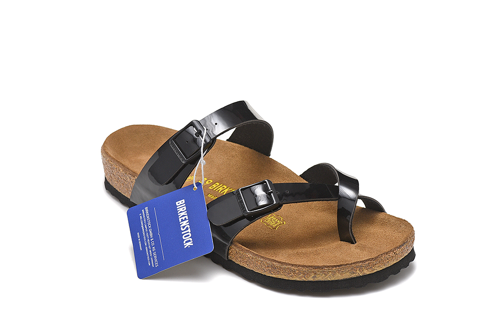 Birkenstock Mayari Black Patent Sandals - Classic Comfort and Style