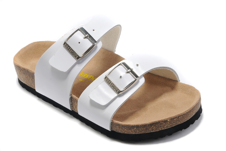 Birkenstock Sydney White Leather Sandals - Classic Comfort & Style