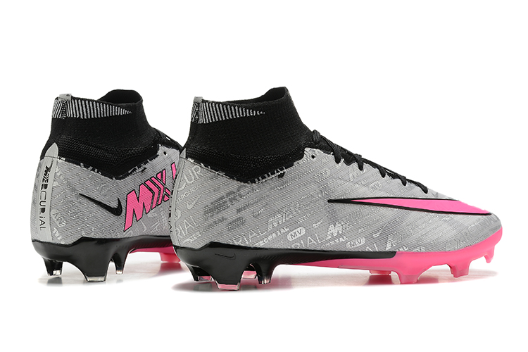 Nike Air Zoom Mercurial Superfly 9 Elite XXV - Silver Pink Black Yellow Soccer Cleats