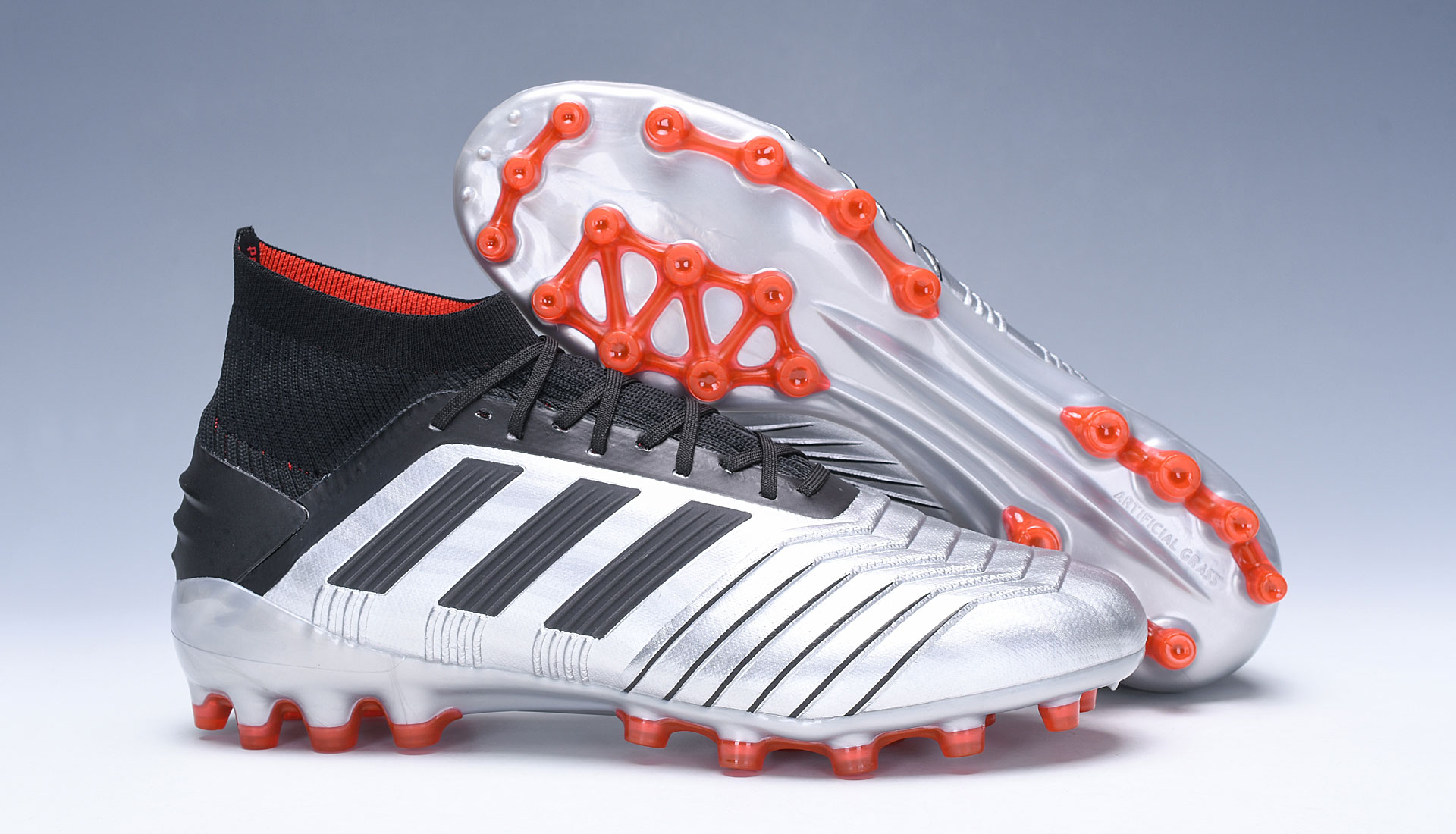 Adidas Predator 19.1 Ag Silver Black EF8981 - Top Choice for Aggressive Play!