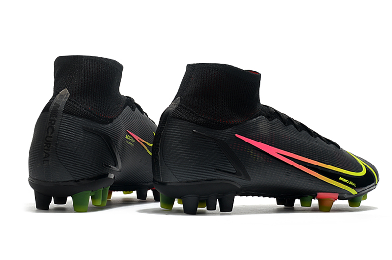 Nike Mercurial Superfly 8 Elite AG Artificial Grass Black CV0956-090 - Premium Performance Football Boots for Aggressive Play.