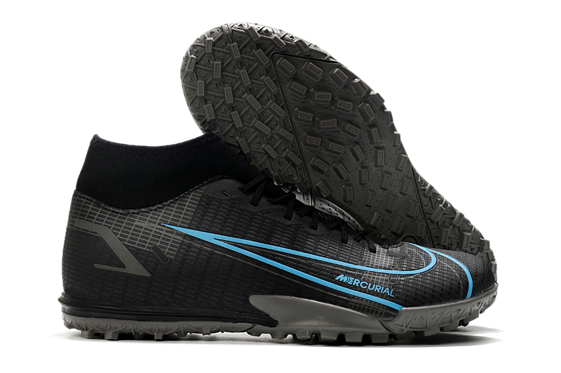 Nike Mercurial Superfly 8 Academy IC GS Black Photo Blue CV0784 004 - Elite Indoor Soccer Shoes