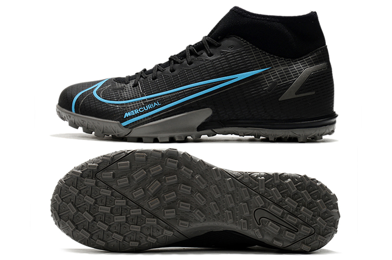 Nike Mercurial Superfly 8 Academy IC GS Black Photo Blue CV0784 004 - Elite Indoor Soccer Shoes