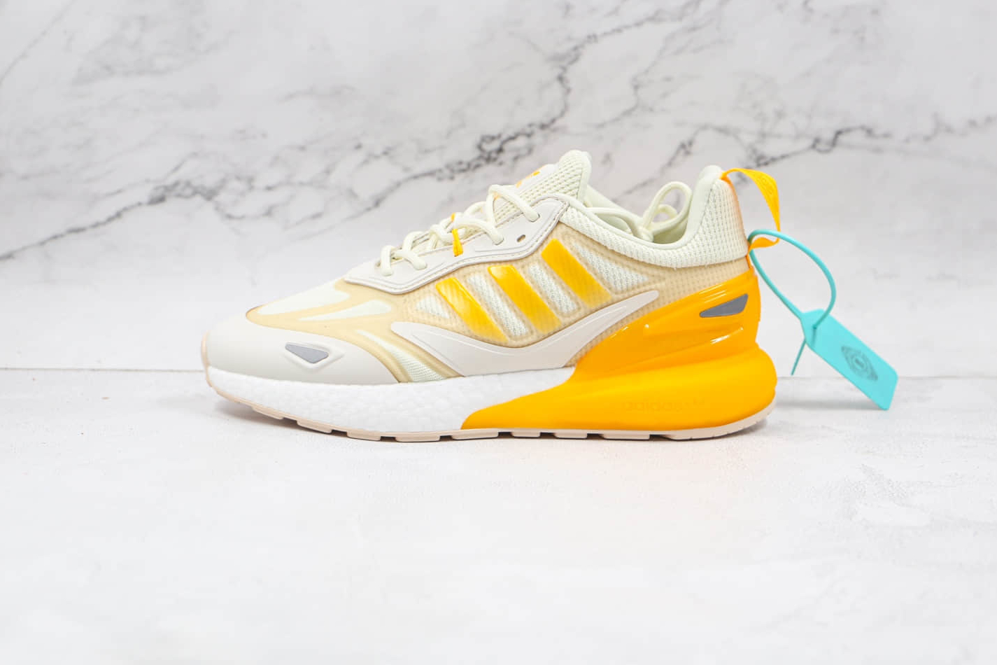 Adidas Originals ZX 2K Boost 2.0 'Wonder White Orange Tint' GZ7823 - Stylish and Comfortable Sneakers