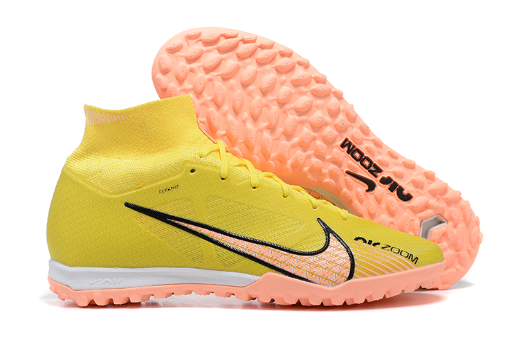 Nike Air Zoom Mercurial Superfly 9 Lucent Elite FG Cleats - Yellow Strike Sunset Glow Barely Grape