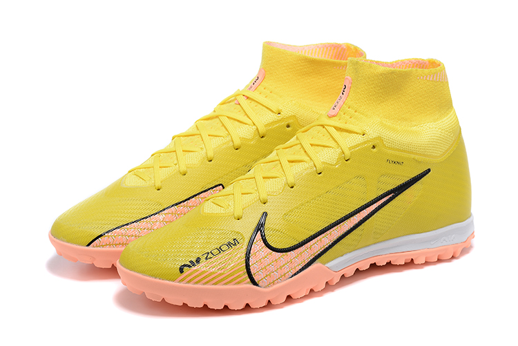 Nike Air Zoom Mercurial Superfly 9 Lucent Elite FG Cleats - Yellow Strike Sunset Glow Barely Grape