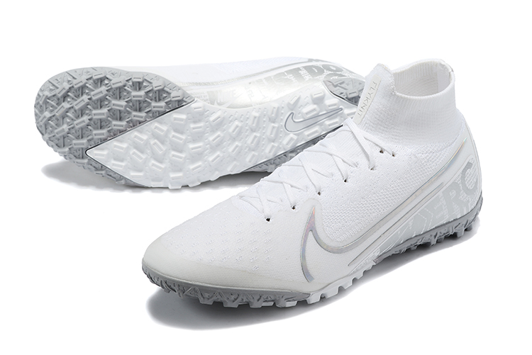 Nike Mercurial Superfly VII Elite TF White White - Top-Performance Turf Soccer Shoes