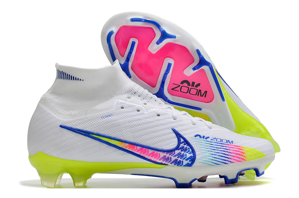 Nike Zoom Mercurial Superfly IX Elite FG White Pink Volt - Shop Now!