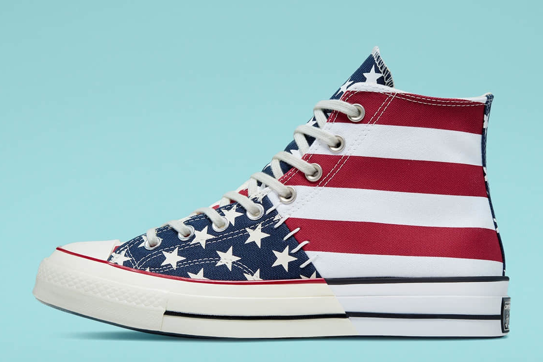 Converse Chuck 70 Archive Restuctured USA Flag Shoes 166426C