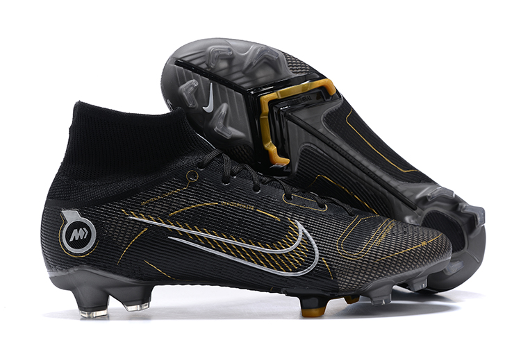 Nike Mercurial Superfly 8 'Shadow' Elite FG Cleats - Black/Gold/Silver
