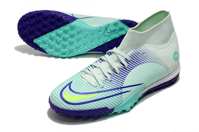 Nike Mercurial Dream Speed Superfly 8 Academy TF Turf Soccer Shoes White Green Purple DN3789-375