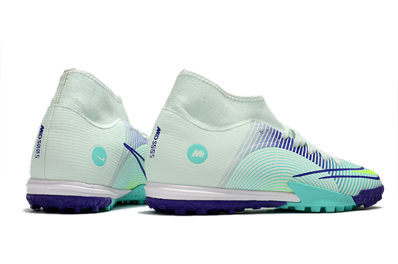 Nike Mercurial Dream Speed Superfly 8 Academy TF Turf Soccer Shoes White Green Purple DN3789-375