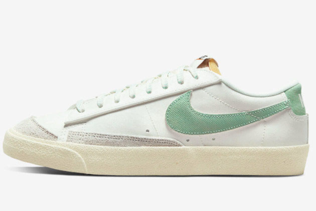 Nike Blazer Low '77 PRM 'Certified Fresh' Sail/Enamel Green-Sail-Alpha Orange - DO9799-100