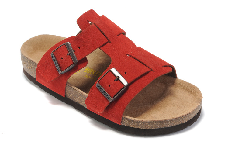 Birkenstock Riva Red Suede Sandals - Stylish and Comfortable