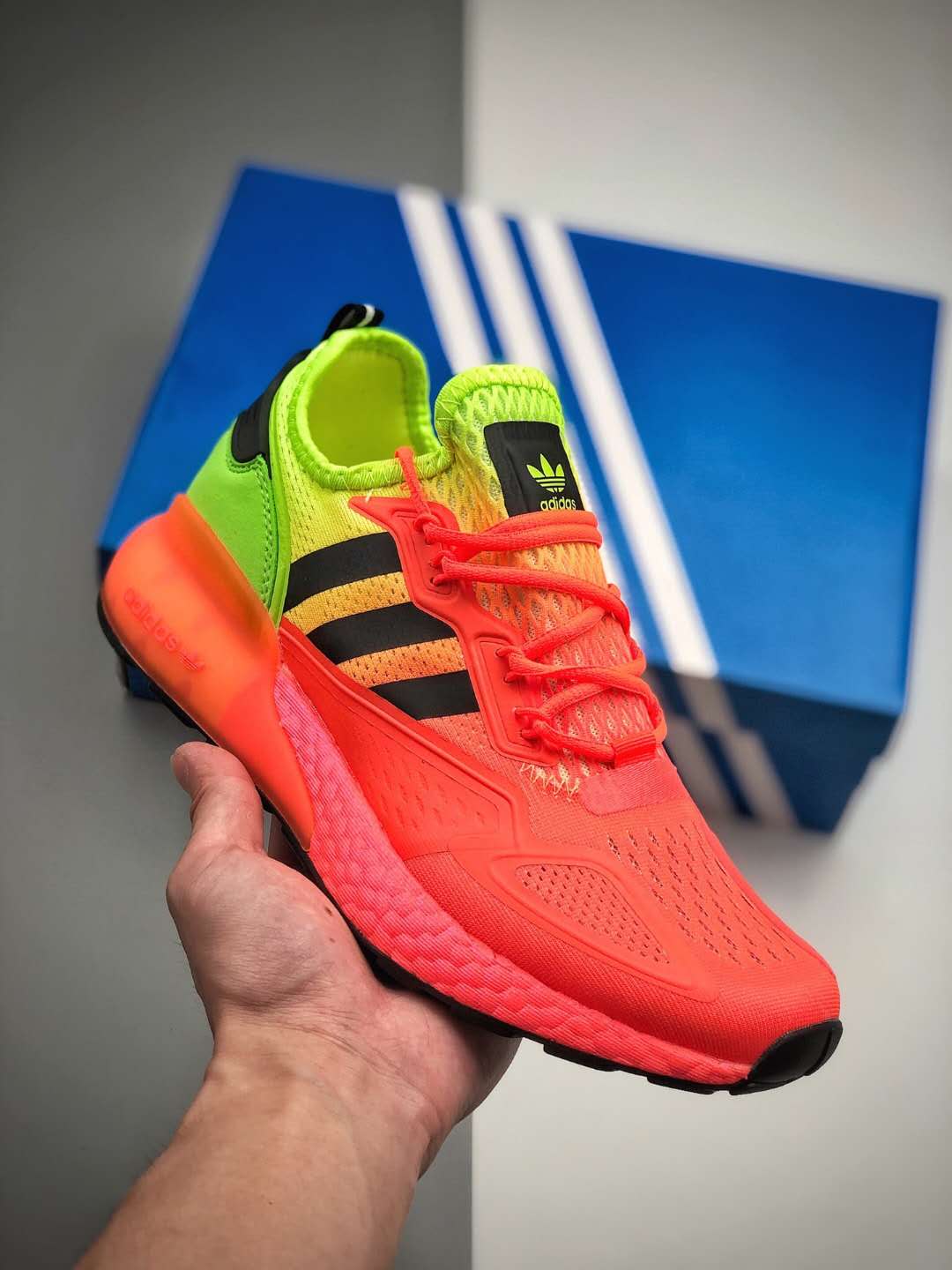 Adidas ZX 2K Boost 'Solar Yellow Red' FW0482 - Buy Online Today!