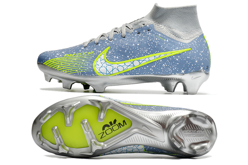 Nike Air Zoom Mercurial Superfly 9 Soccer Shoes Silver/Green | Premium Quality, Speed and Style