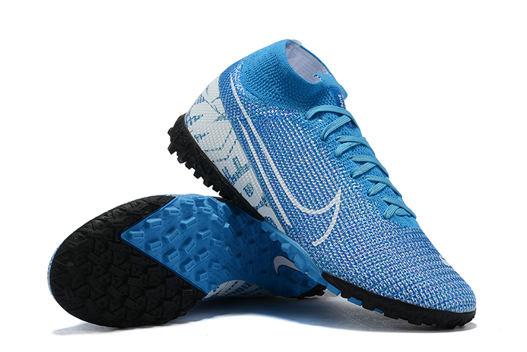 Nike Mercurial Superfly VI Elite TF Football Boot - Blue Black | High-performance Turf Shoes