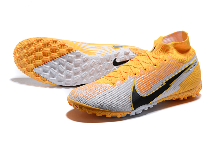Nike Mercurial Superfly 7 Elite TF - Silver Black Orange Football Boots