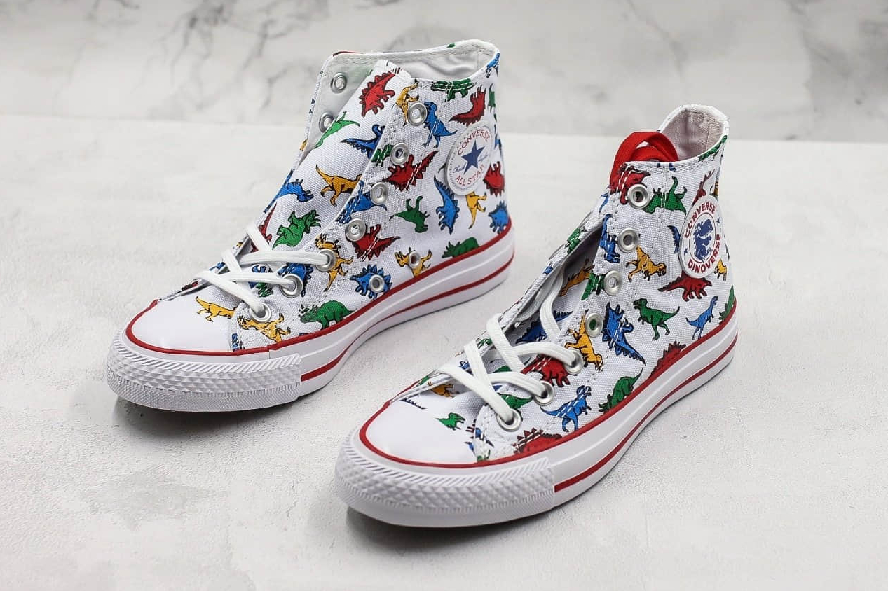 Converse Chuck Taylor All Star High 'Dinoverse Print' 663636C - Stylish and playful dinosaur-themed sneakers!