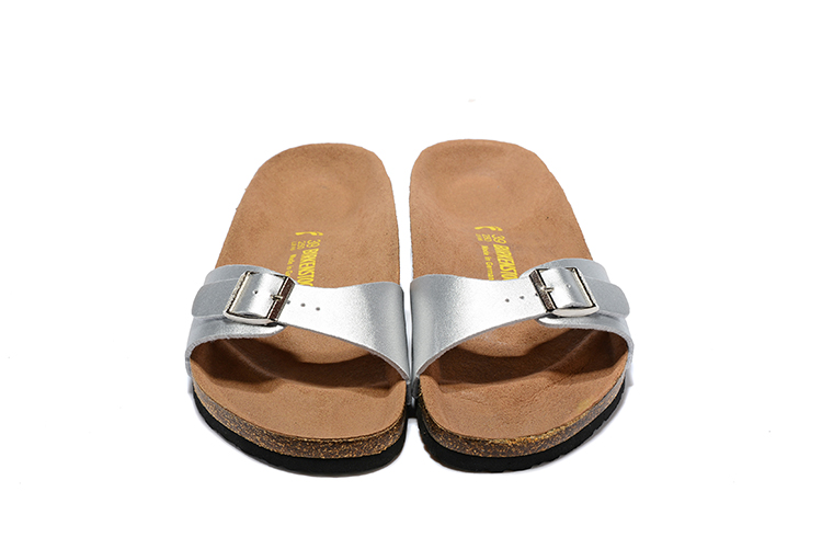 Shop Birkenstock Madrid Silver Leather Sandals - Perfect Comfort & Style