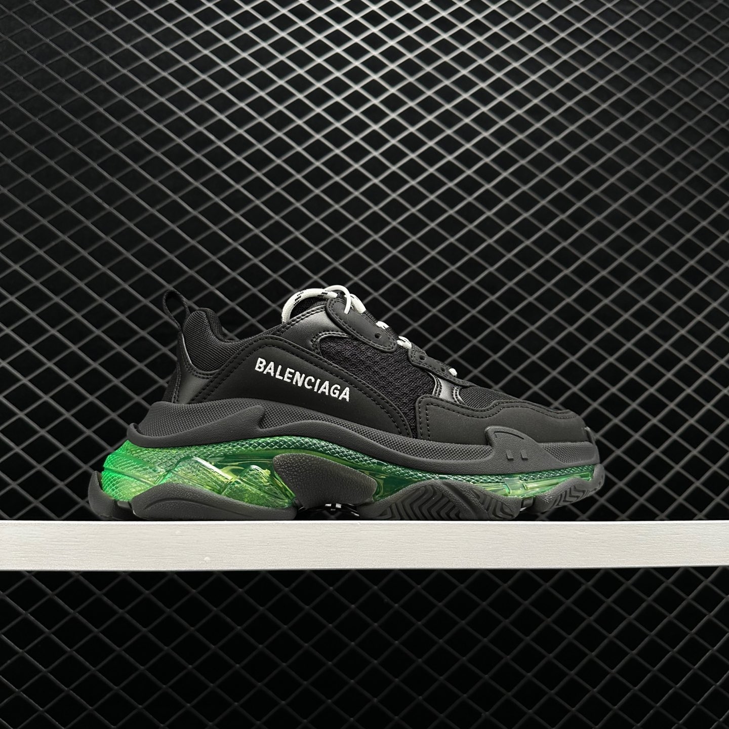 Balenciaga Triple S Black Yellow Fluo Sneakers - Limited Edition