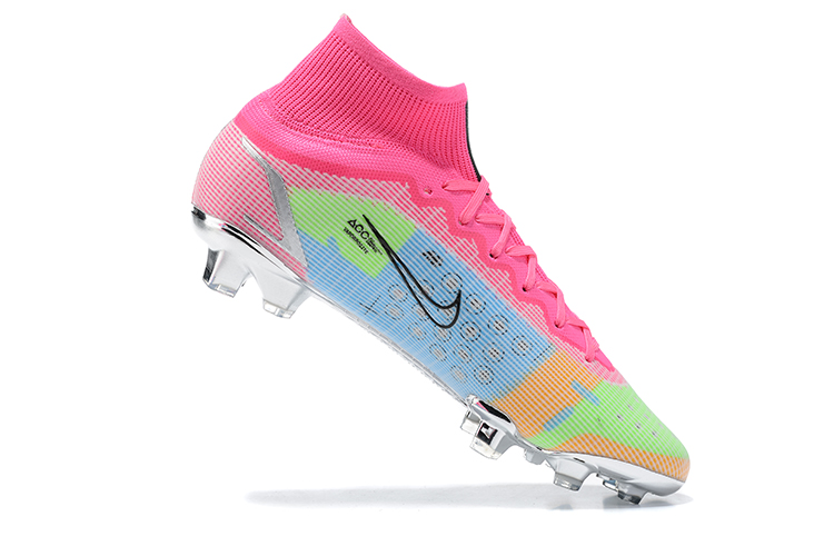 Nike Mercurial Superfly 8 Elite FG White Pink Metallic Silver Mulitcolor - Ultimate Performance for Soccer Players