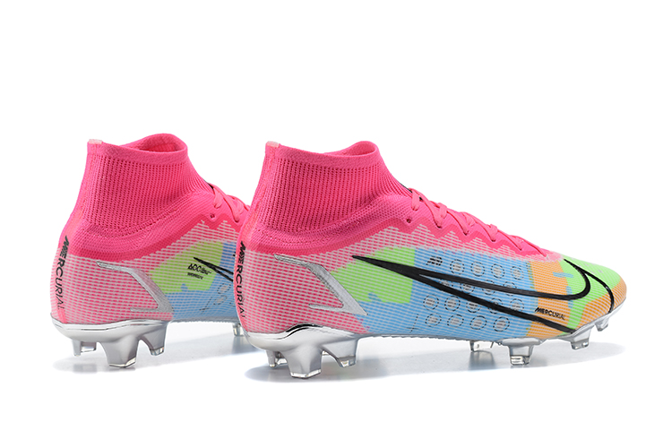 Nike Mercurial Superfly 8 Elite FG White Pink Metallic Silver Mulitcolor - Ultimate Performance for Soccer Players
