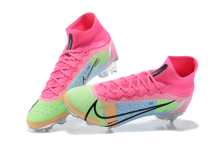 Nike Mercurial Superfly 8 Elite FG White Pink Metallic Silver Mulitcolor - Ultimate Performance for Soccer Players