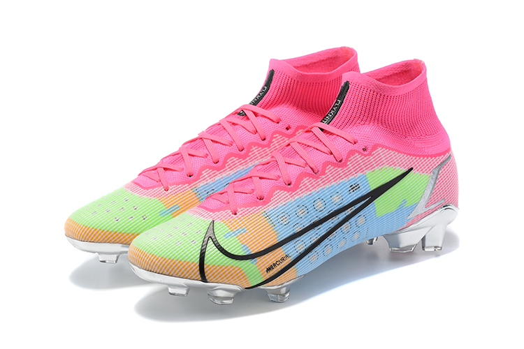 Nike Mercurial Superfly 8 Elite FG White Pink Metallic Silver Mulitcolor - Ultimate Performance for Soccer Players
