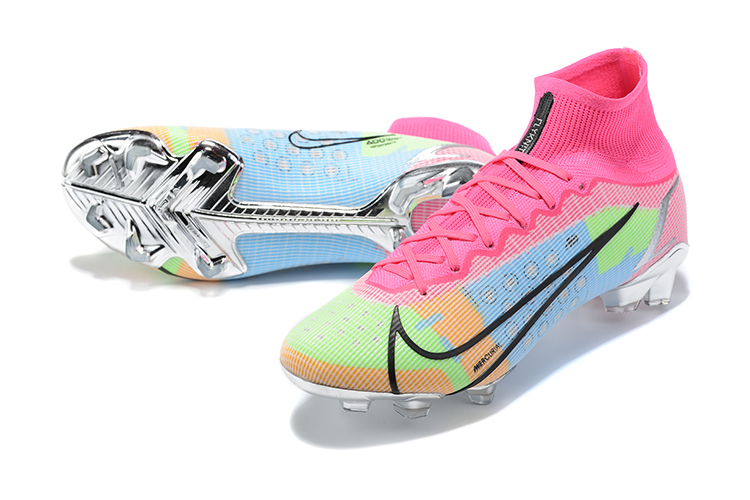 Nike Mercurial Superfly 8 Elite FG White Pink Metallic Silver Mulitcolor - Ultimate Performance for Soccer Players