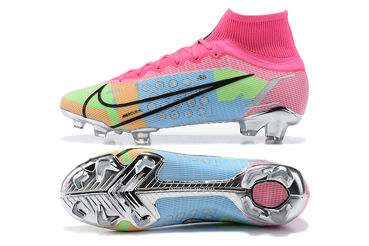 Nike Mercurial Superfly 8 Elite FG White Pink Metallic Silver Mulitcolor - Ultimate Performance for Soccer Players