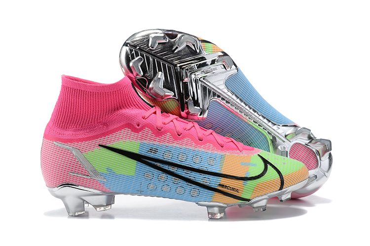 Nike Mercurial Superfly 8 Elite FG White Pink Metallic Silver Mulitcolor - Ultimate Performance for Soccer Players