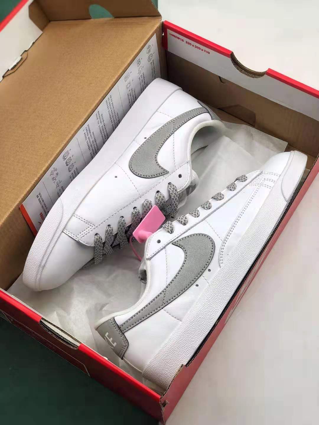 Nike Blazer Low LX White Gray Casual Shoes Womens 454471-106 - Stylish and comfortable footwear for women Nike Blazer Low LX White Gray Casual Shoes Womens 454471-106 - Stylish and comfortable footwear for women