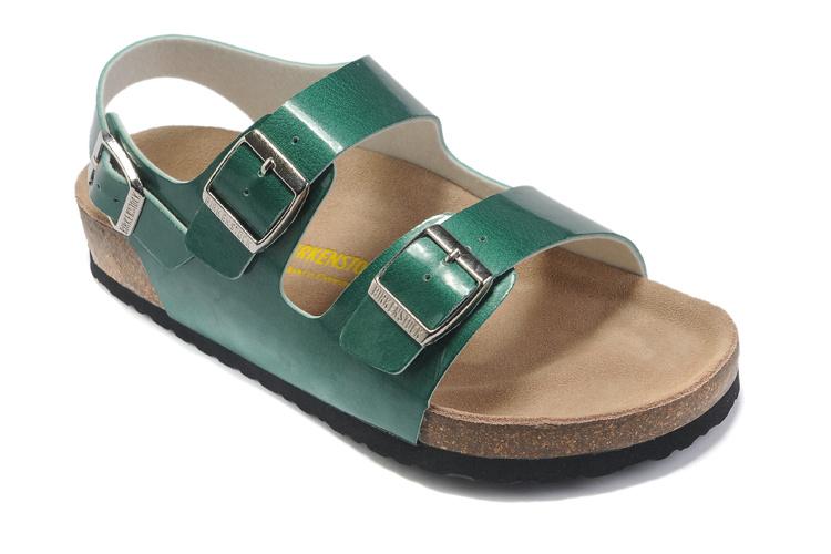 Birkenstock Milano Green Leather Sandals - Comfort and Style for Every Step!