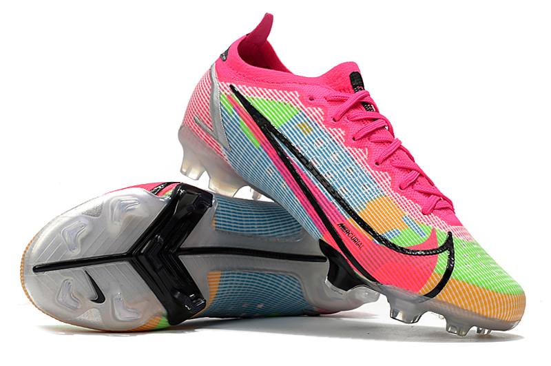 Nike Mercurial Vapor XIV Elite FG White Black Pink Multicolor - Premium Soccer Cleats