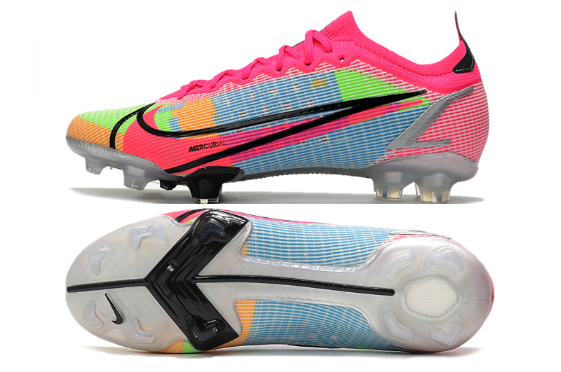 Nike Mercurial Vapor XIV Elite FG White Black Pink Multicolor - Premium Soccer Cleats