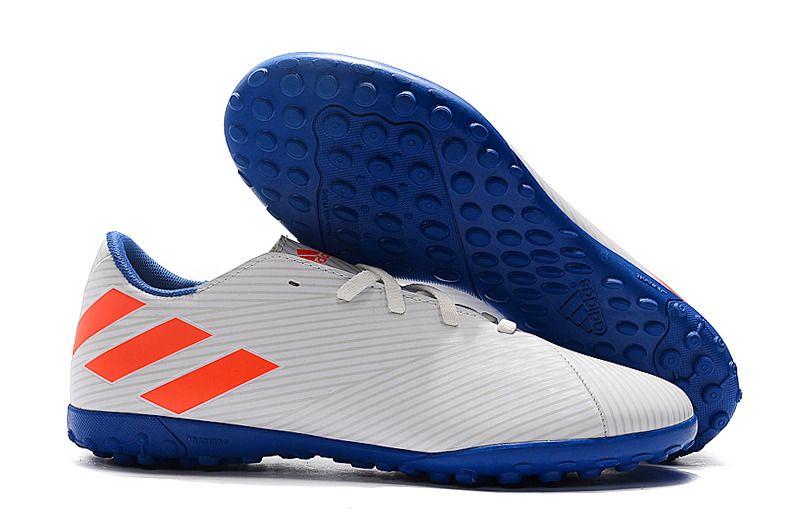 ADIDAS NEMEZIZ MESSI 19.4 TF White Red Blue F99929 - Superior Football Turf Shoes