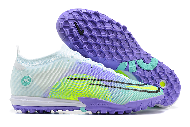 Nike Mercurial Vapor 14 Elite TF Soccer Cleats - Barely Green Volt Electro Purple | Free Shipping | Affordable Prices