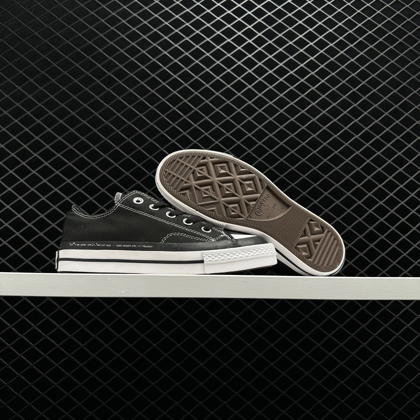 Converse Fragment Design x Moncler x Chuck 70 Low 'Black' - Limited Edition Collaboration!