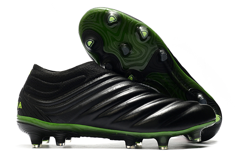 Adidas Copa 20+ FG Black Signal Green Cleats - EH0874